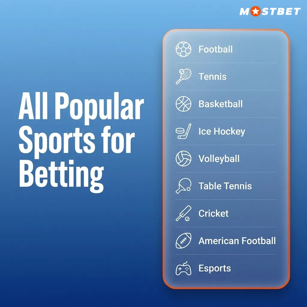 Collage of cricket, football, kabaddi, tennis and other sports icons above the text “All Popular Sports for Betting”