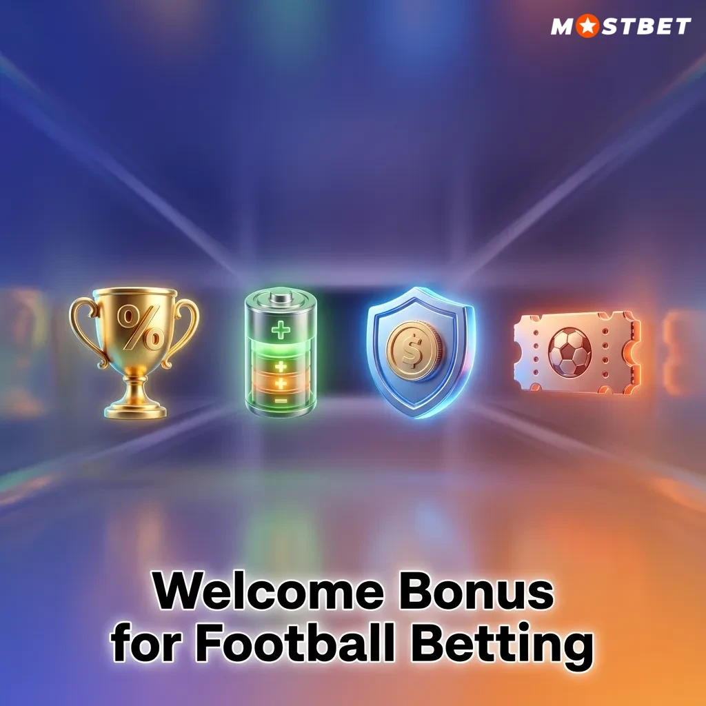 Banner: “125% football welcome bonus up to 45,000 INR” with football icons and mobile betting interface