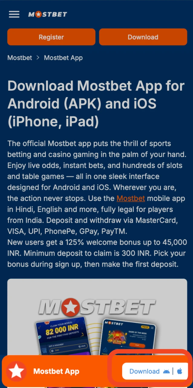 Tap the Download Button on This Page.